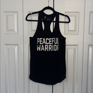 Fifth Sun Black 'Peaceful Warrior' Tank Top